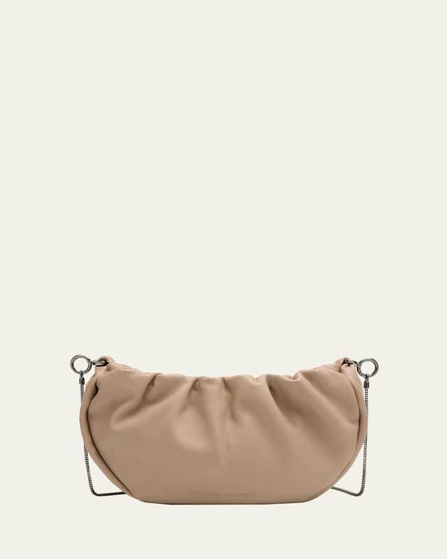 Brioche Leather Shoulder Bag